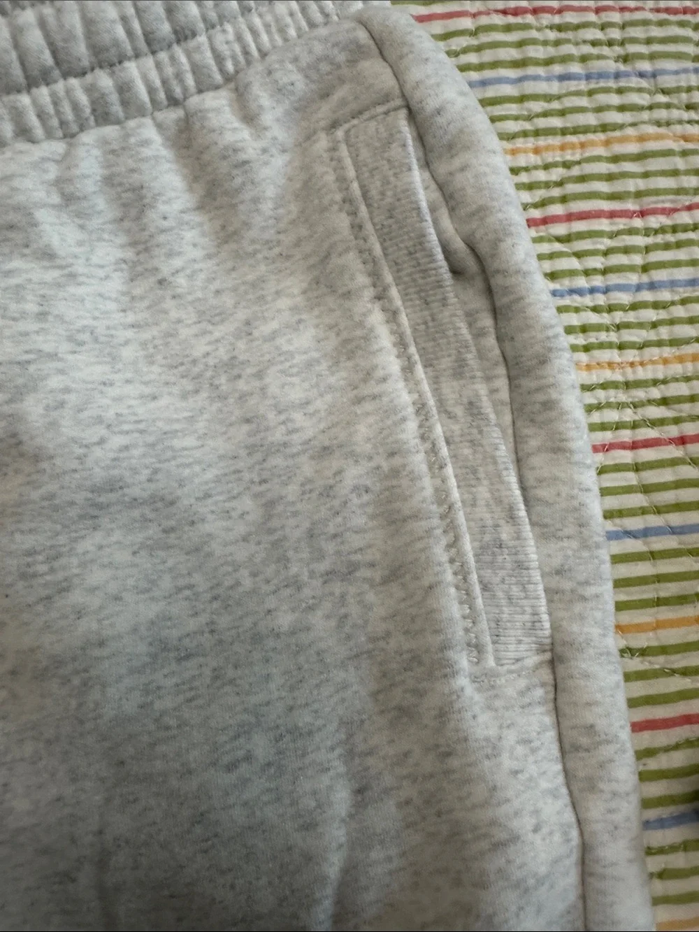 lululemon athletica Girls' Light Gray Hooded Zip Sweatshirt and Joggers Set